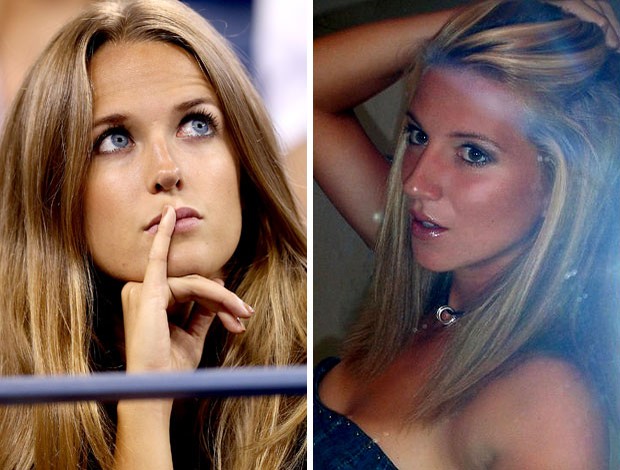 MONTAGEM Marta Domachowska e Kim sears (Foto: Agência Getty Images)