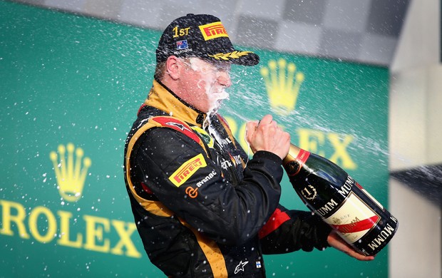 Kimi Raikkonen lotus pódio GP da Austrália (Foto: Agência Reuters)