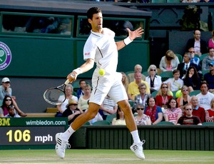 Novak Djokovic tênis contra Tommy Haas em Wimbledon (Foto: Reuters)