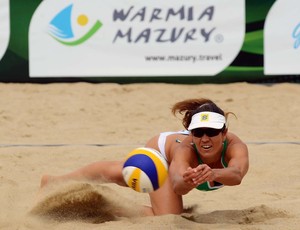 Maria Elisa mundial volei de praia polonia (Foto: Divulgação/FIVB)