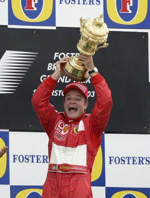 Rubens Barrichello Ferrari GP da Inglaterra de Fórmula 1 Silverstone 2003 (Foto: Agência Getty Images)