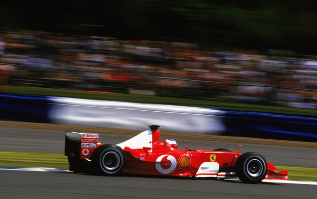 Rubens Barrichello Ferrari GP da Inglaterra de Fórmula 1 Silverstone 2003 (Foto: Agência Getty Images)