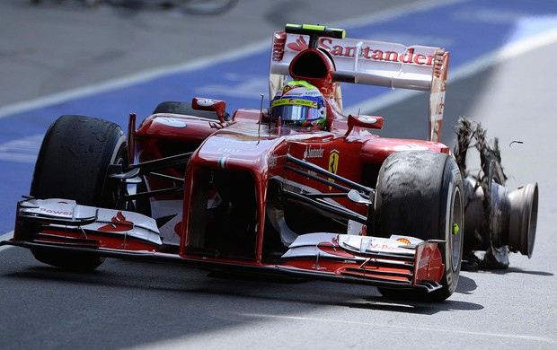 felipe massa pneu Silverstone inglaterra formula 1 (Foto: Reuters)