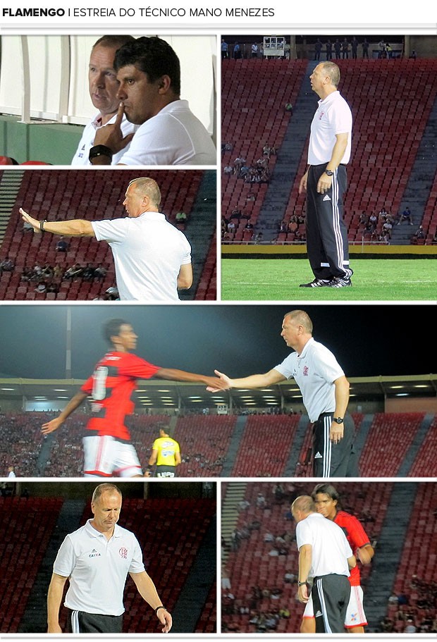 Mosaico Mano Menezes Flamengo estreia (Foto: Cahê Mota)