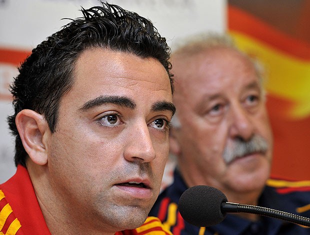 xavi vicente del bosque espanha (Foto: AFP)