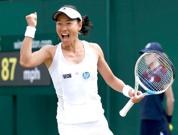 Kimiko Date-Krumm vitória tênis Wimbledon (Foto: Reuters)