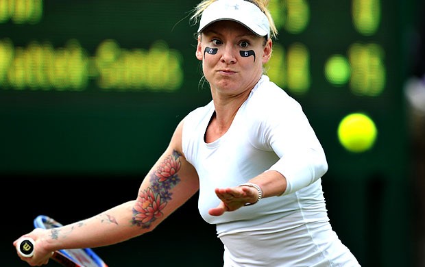 Bethanie Mattek-Sands tênis Wimbledon 1r (Foto: AFP)