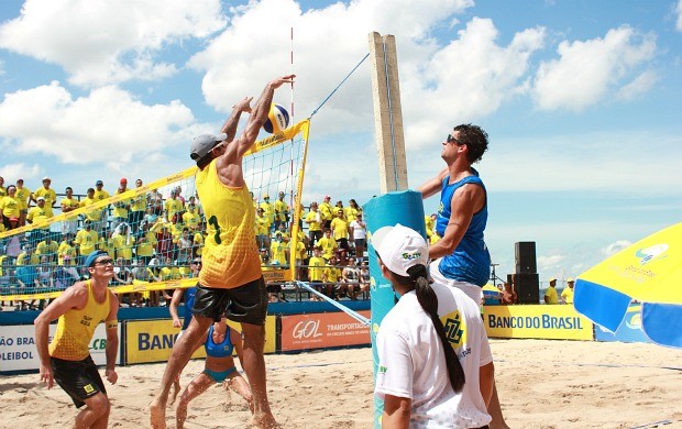 Brasil Argentina desafio vôlei de praia Manaus (Foto: Isabella Pina)