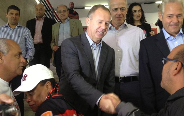 mano menezes flamengo apresentação (Foto: Cahe Mota)