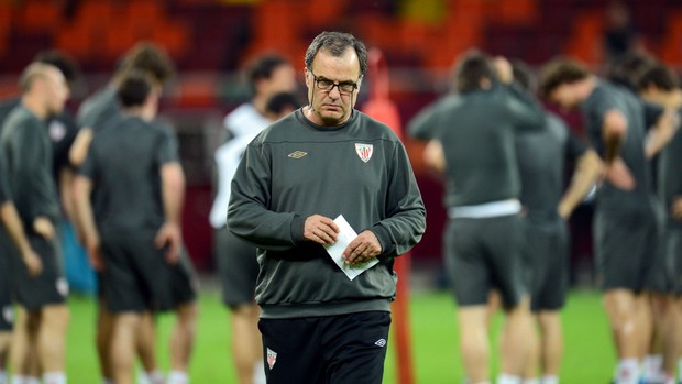 Marcelo Bielsa em treino do Athletic Bilbao (Foto: Getty Images)