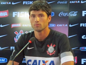 Felipe corinthians coletiva (Foto: Diego Ribeiro)