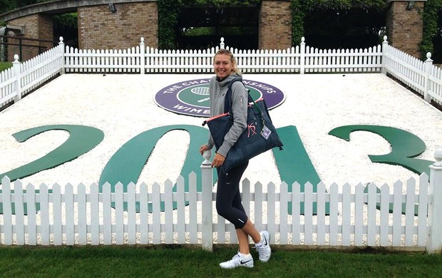 Maria Sharapova tênis em Wimbledon (Foto: Reprodução / Twitter)