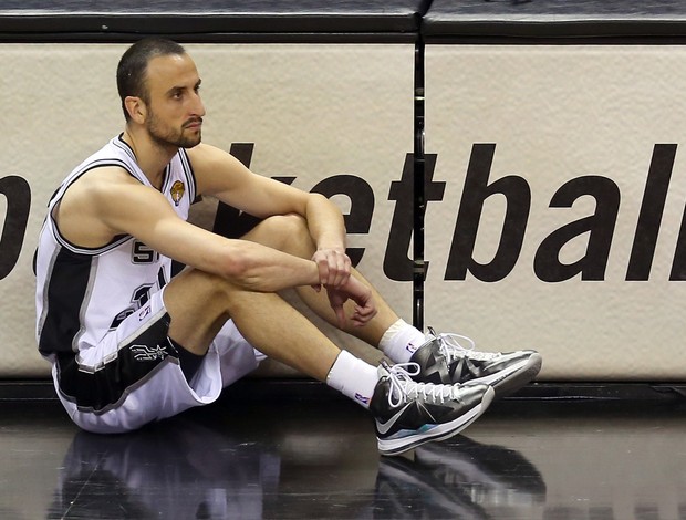 Basquete NBA - Miami Heat x San Antonio Spurs, Manu Ginobili (Foto: Getty Images)