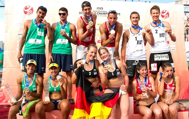 Mundial sub-23 de vôlei de praia, Brasil (Foto: Divulgação / FIVB)