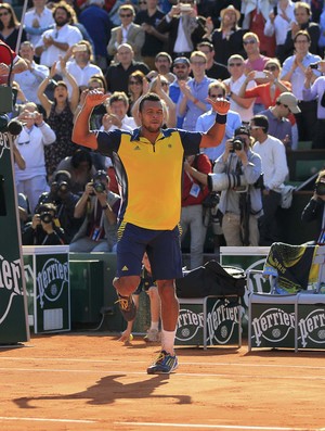 Jo-Wilfried Tsonga quartas Roland Garros (Foto: Reuters)