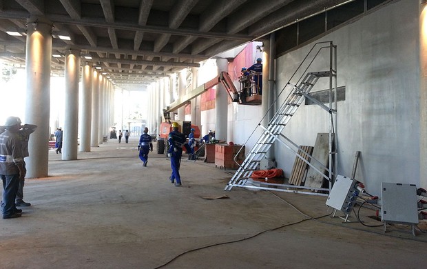 Obras no Maracanã (Foto: Richard Souza)