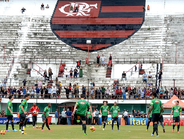 treino seleção jogadores Gávea (Foto: André Durão / Globoesporte.com)