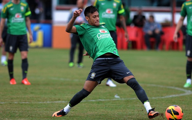 Neymar Treino Seleção Brasileira Brasil (Foto: André Durão)