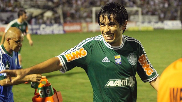 Tiago Real comemoração Palmeiras jogo ASA (Foto: Cesar Greco / Ag. Estado)