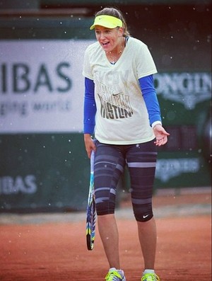 Azarenka tênis granizo roland garros 2013 (Foto: Reprodução/Instagram)