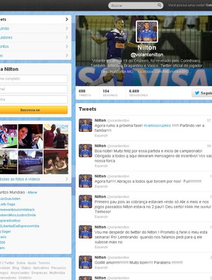 Nilton, Cruzeiro, Twitter (Foto: Washington Alves / Vipcomm)