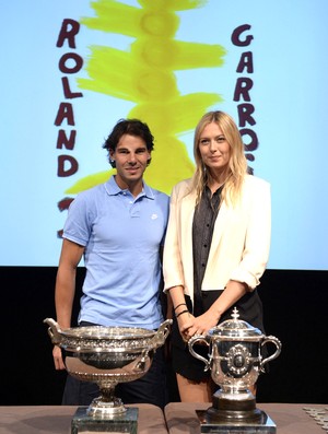 Tênis Rafael nadal e MAria Sharapova roland garros (Foto: Agência EFE)