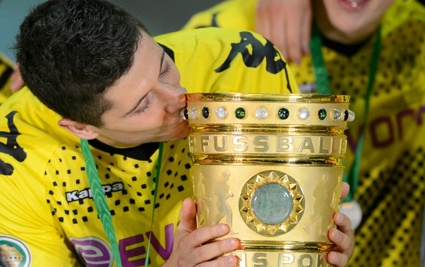 Robert Lewandowski Borussia Dortmund Copa da Alemanha (Foto: AFP)