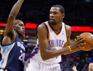 Basquete NBA - Memphis Grizzlies v Oklahoma City Thunder, Kevin Durant (Foto: Reuters)