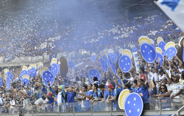 Torcida do Cruzeiro no Mineirão (Foto: Juliana Flister / Vipcomm)