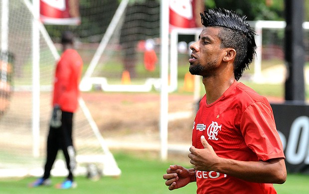 Leo Moura treino Flamengo (Foto: Alexandre Vidal / Fla Imagem)