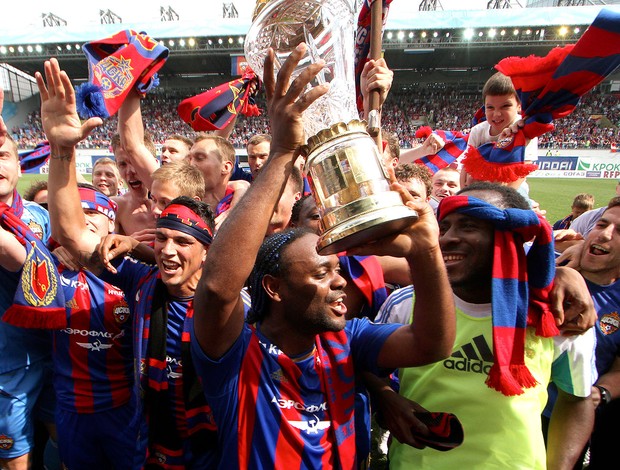 Vagner Love CSKA campeão Rússia taça (Foto: AP)