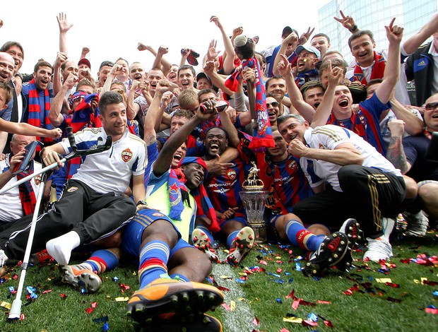 Vagner Love CSKA campeão Rússia taça (Foto: AP)