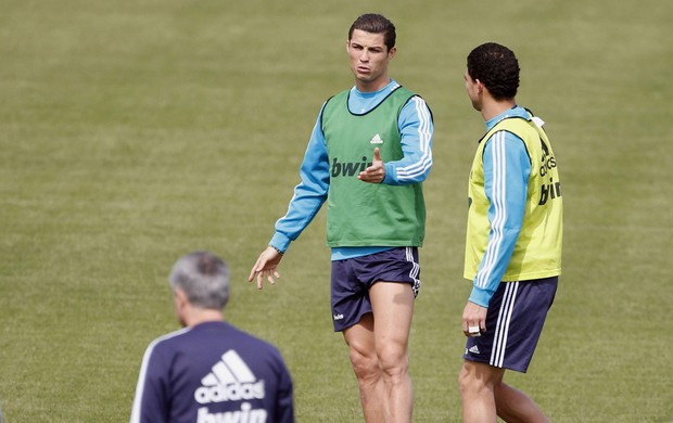 cristiano ronaldo real madrid treino (Foto: Agência EFE)