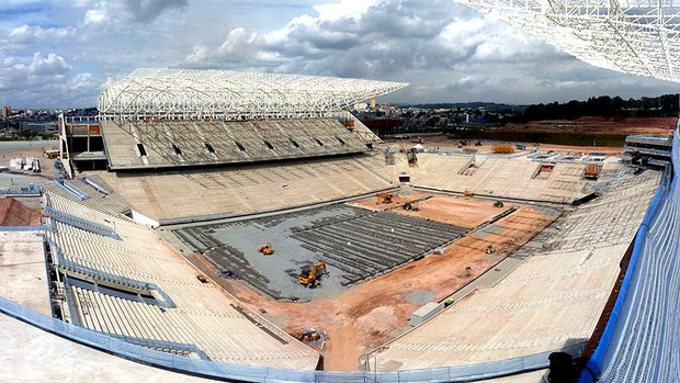 obras estádio Arena Corinthians Copa (Foto: Arena / Fifa.com)