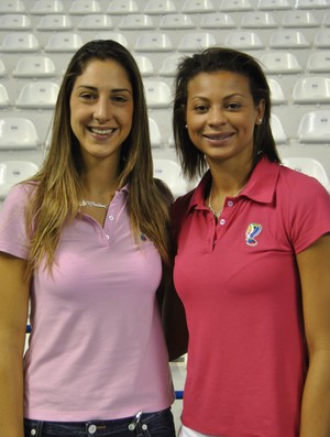 Carol Gattaz e Walewska Vôlei Futuro (Foto: João Gabriel Rodrigues / GLOBOESPORTE.COM)