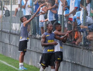 treino botafogo rafael marques andrézinho vitinho (Foto: Thales Soares)