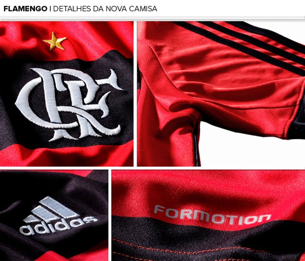 MOSAICO - detalhes camisa flamengo (Foto: Divulgação)