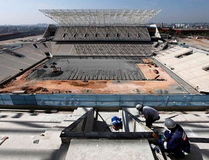 obras Arena Corinthians estádio (Foto: Reuters)