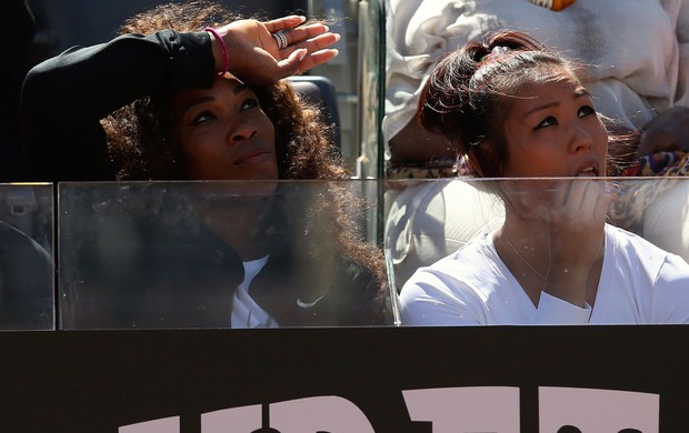 Serena williams assiste a irmã o Wta de Roma (Foto: Agência Reuters)