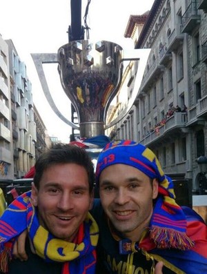 messi barcelona campeao iniesta (Foto: Instagram)