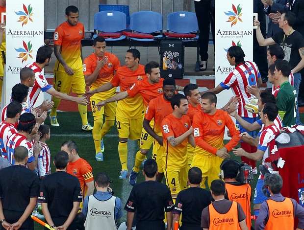 barcelona pasillo campeão (Foto: AP)