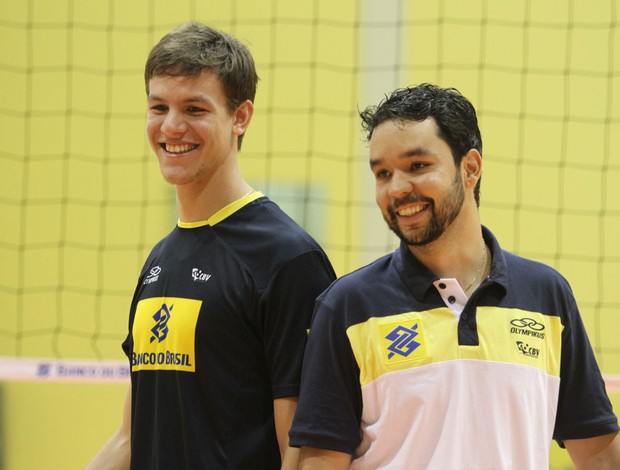 Murilo Radke e William volei seleção brasileira (Foto: Divulgação/CBV)