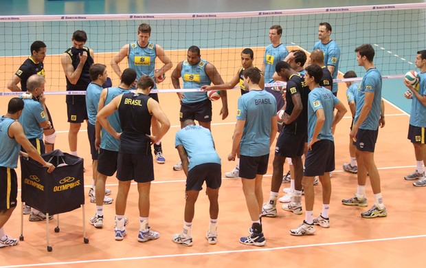 treino volei seleção brasileira (Foto: Divulgação/CBV)