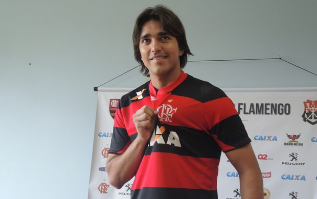 marcelo moreno flamengo apresentação (Foto: Cahe Mota)