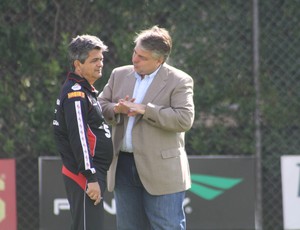 Ney Franco Adalberto Baptista São Paulo treino (Foto: Cleber Akamine)