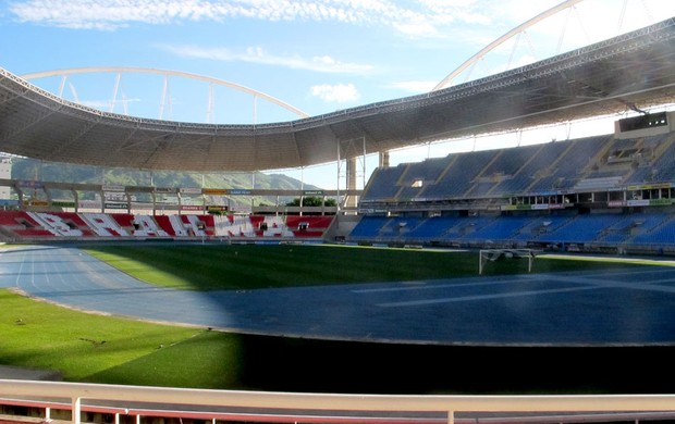 estádio Engenhão vazio (Foto: Fred Huber)