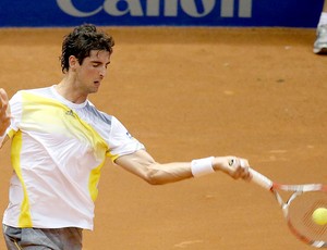 Thomaz Bellucci no tênis contra Filippo Volandri no Brasil Open (Foto: Gaspar Nóbrega  / Inovafoto)