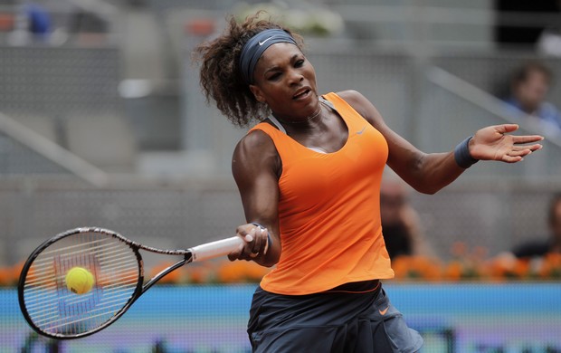 Serena Williams contra Domínguez Lino WTA de Madri (Foto: AP)