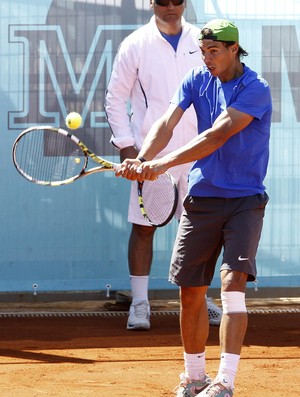 Rafael Nadal treino Masters 1000 de Madri (Foto: EFE)