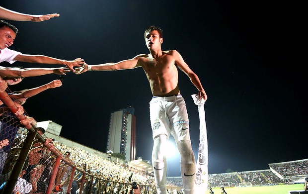 Neymar comemoração jogo Santos Mogi Mirim (Foto: Alex Silva / Ag. estado)